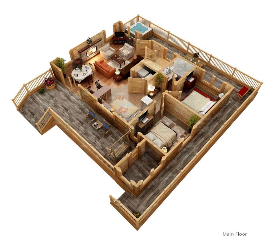 Misty Mountain Hideaway Apartment พิเจนฟอร์จ ภายนอก รูปภาพ